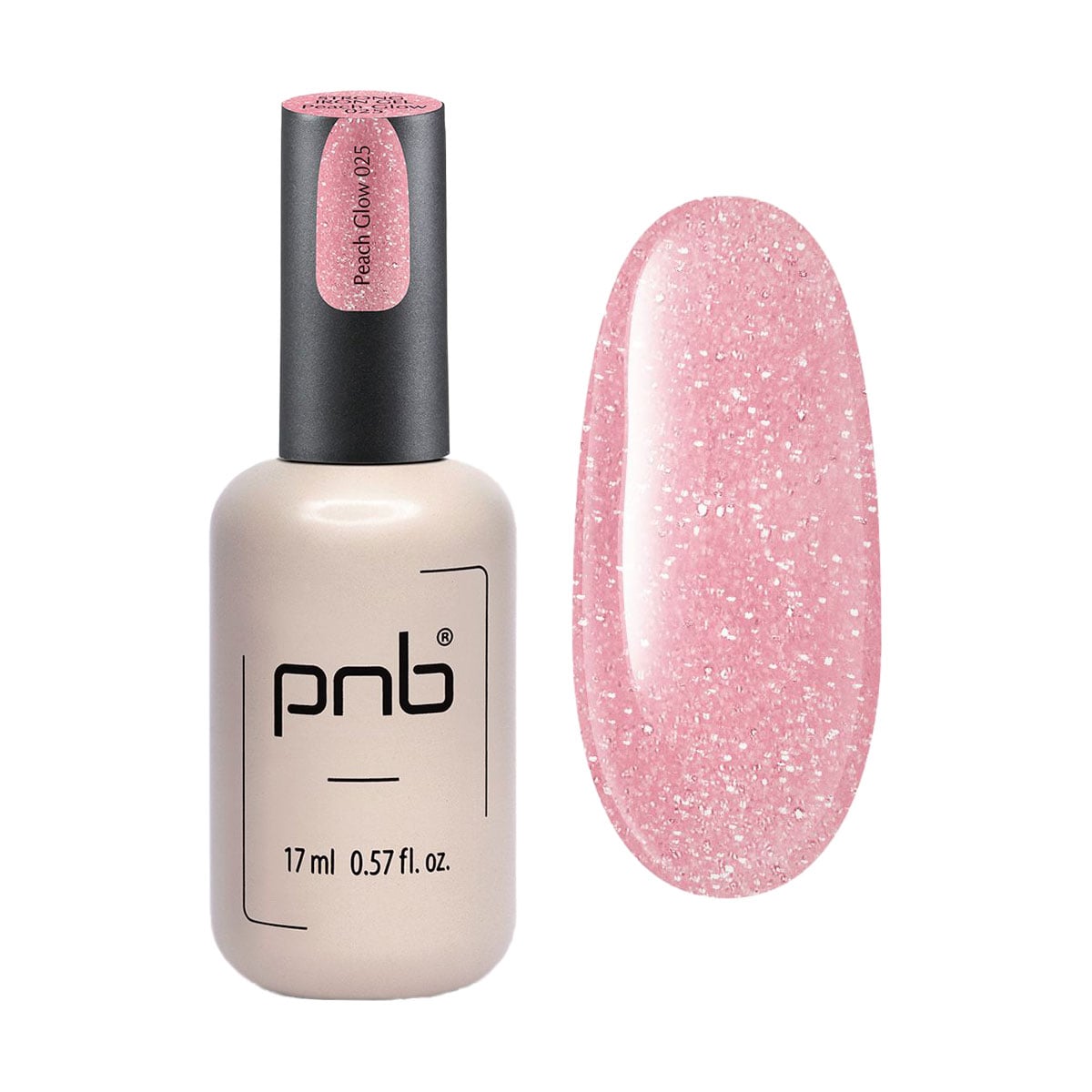 Гель для моделювання нігтів PNB Strong Iron Gel 025 Peach Glow, 17 мл